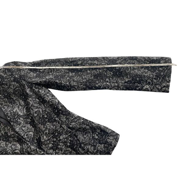 Banana Republic Lace Blazer Dark Romantic Corporate Office Executive Career Wear - Picture 8 of 10